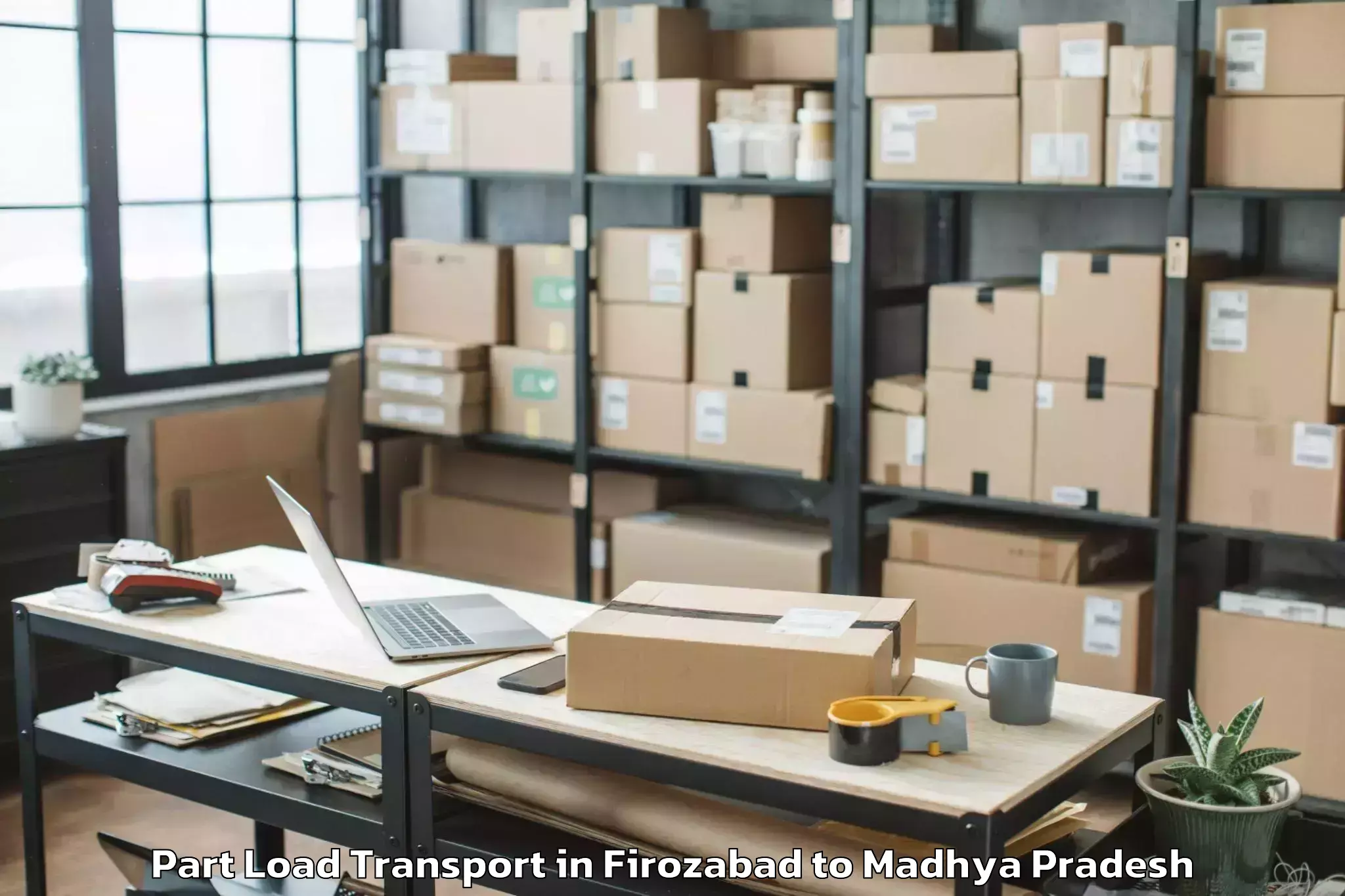 Book Firozabad to Nagod Part Load Transport Online